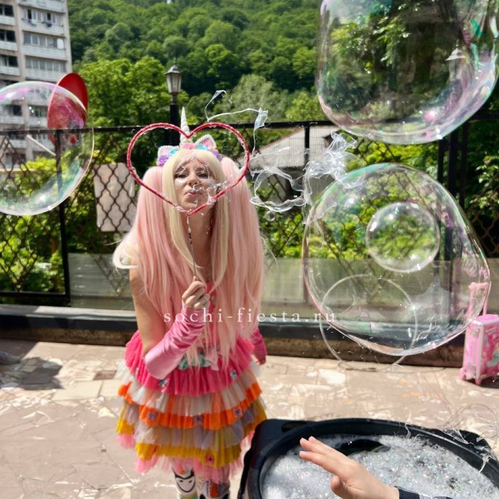 Шоу мыльных пузырей в Улан-Удэ