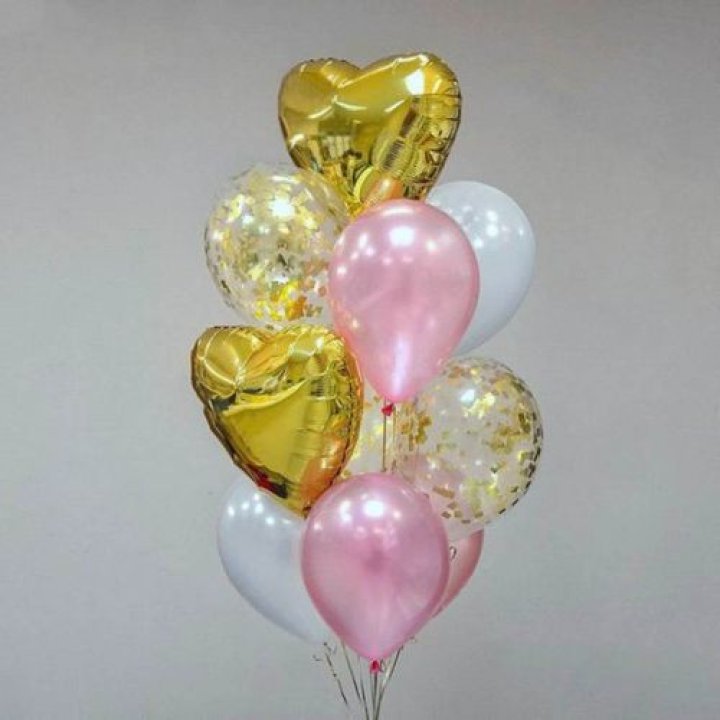 Облако шаров "Рози голд" в Улан-Удэ