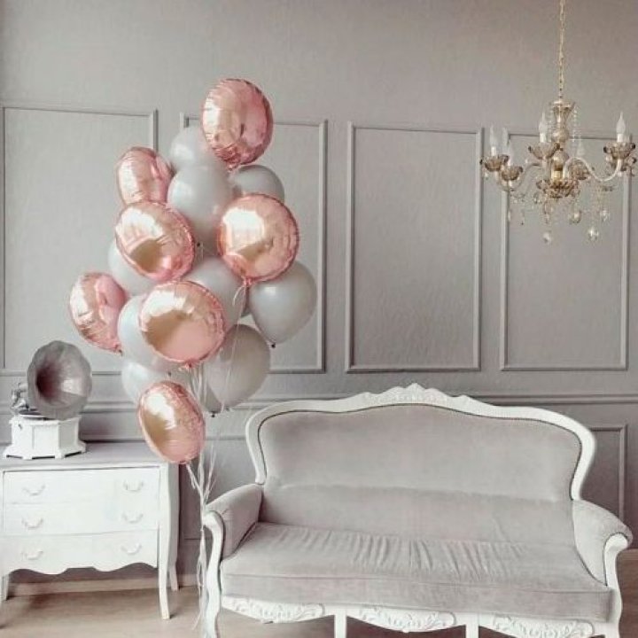 Фонтан шаров "Софт рози" в Улан-Удэ