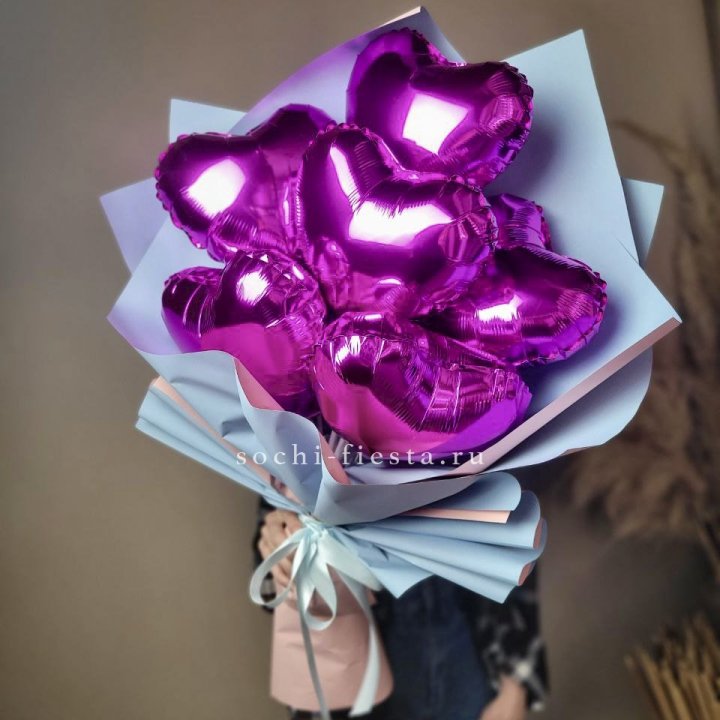 Букет из шаров сердец  в Улан-Удэ
