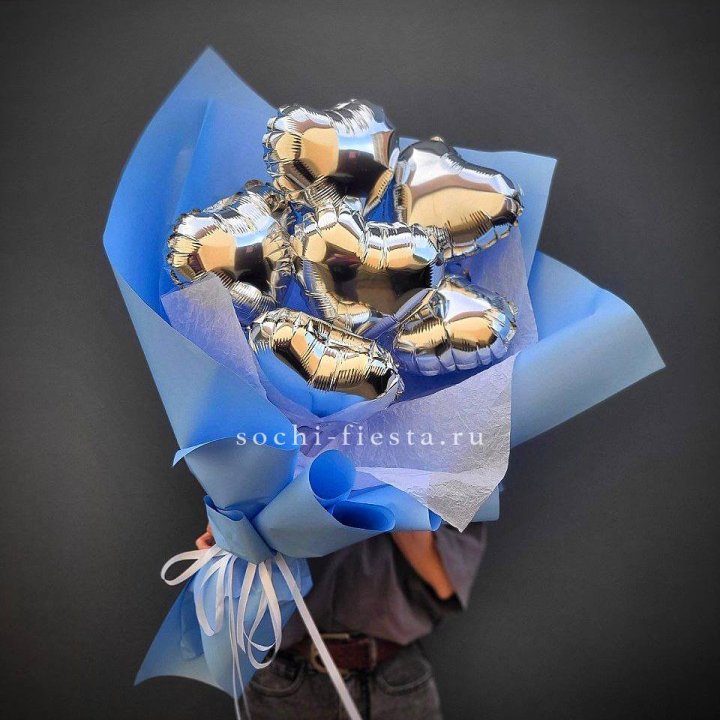 Букет из шаров сердец  №2 в Улан-Удэ