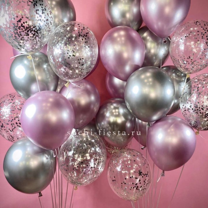 Фонтан шаров "Сильвер пинк" в Улан-Удэ