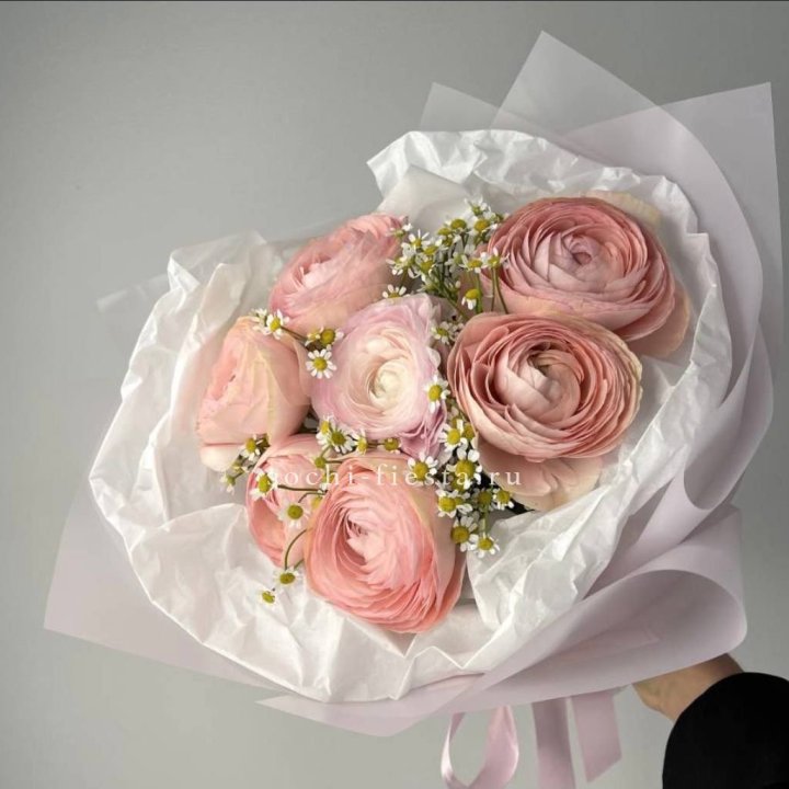 Ранункулюсы с ромашками в Улан-Удэ