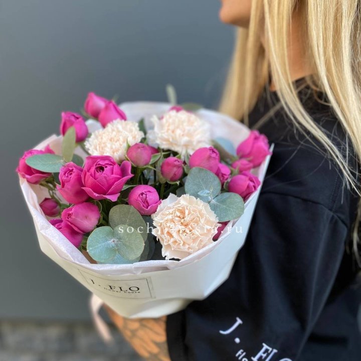 Букет с мисти бабблс №2 в Улан-Удэ