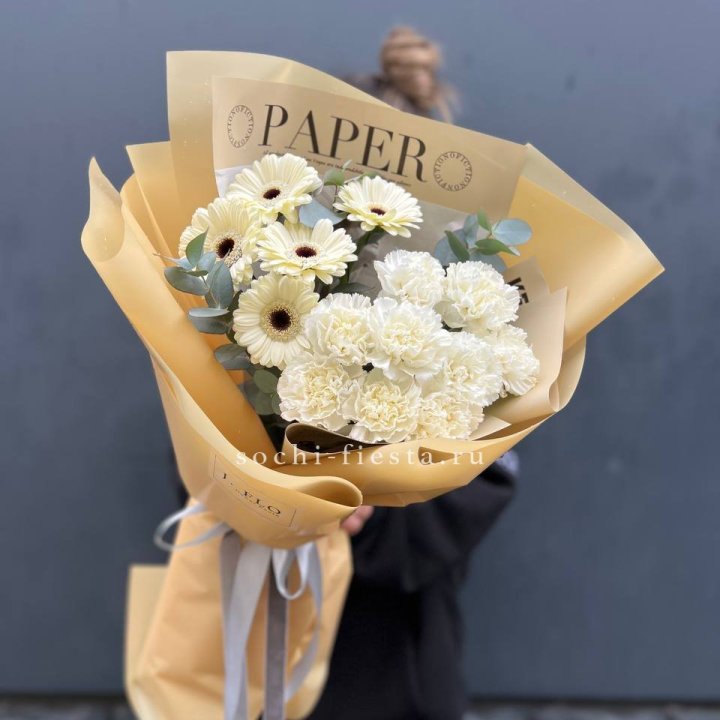  Букет с диантусами и герберами в Улан-Удэ