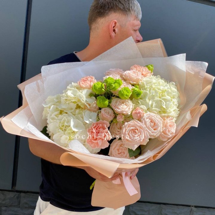 Авторский букет "Нежный крем" в Улан-Удэ