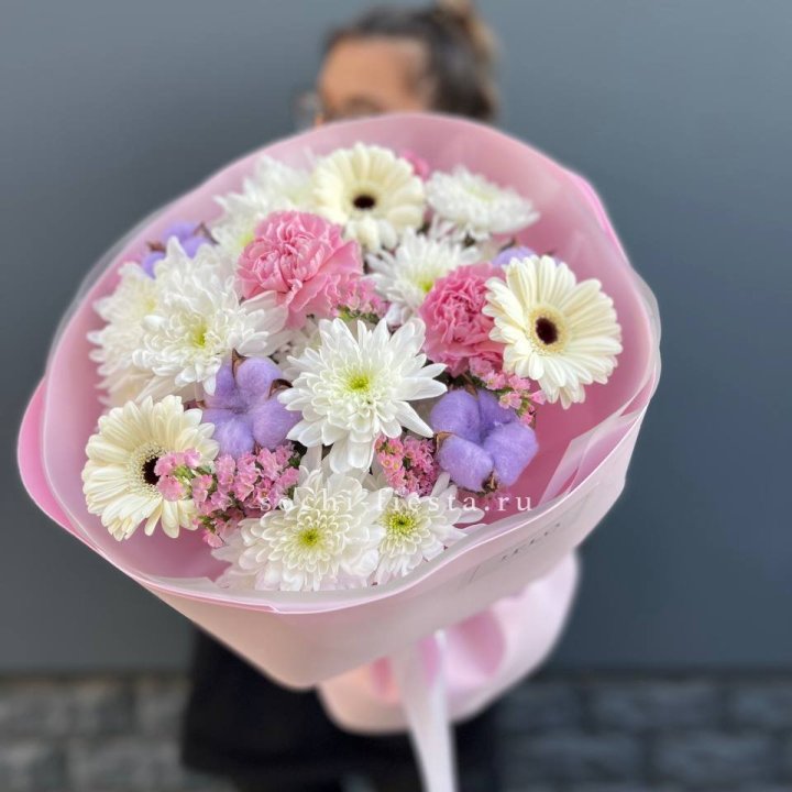 Букет цветов "Пинк спринг" в Улан-Удэ