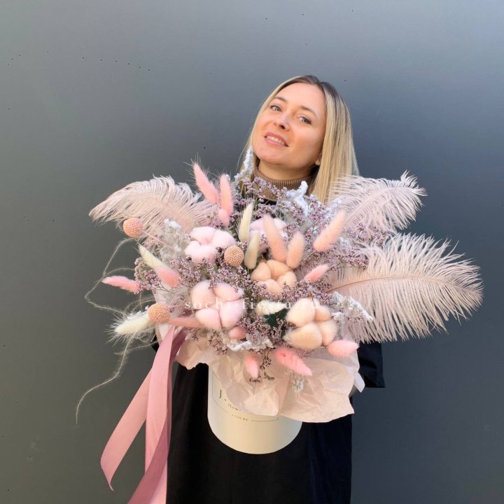 Авторский бокс с сухоцветами в Улан-Удэ