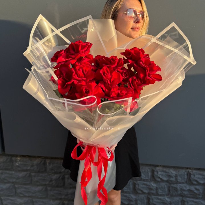  Букет  высоких роз 15 шт в Улан-Удэ