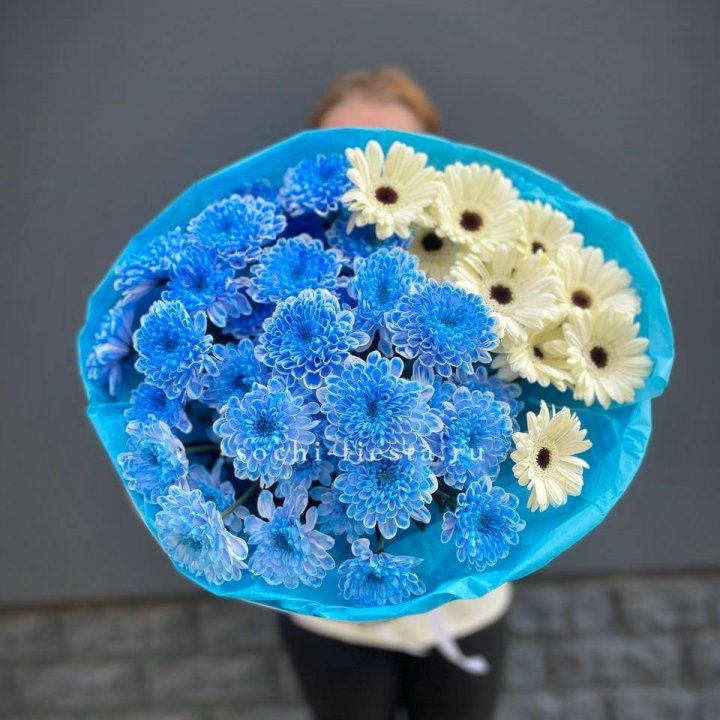 Букет хризантем и гербер в Улан-Удэ