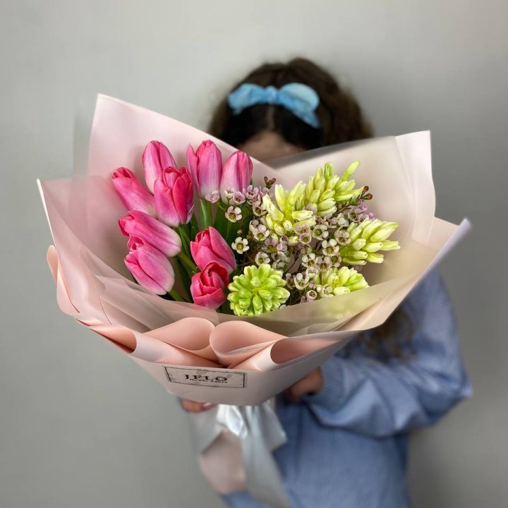  Дуо тюльпаны и гиацинты в Улан-Удэ