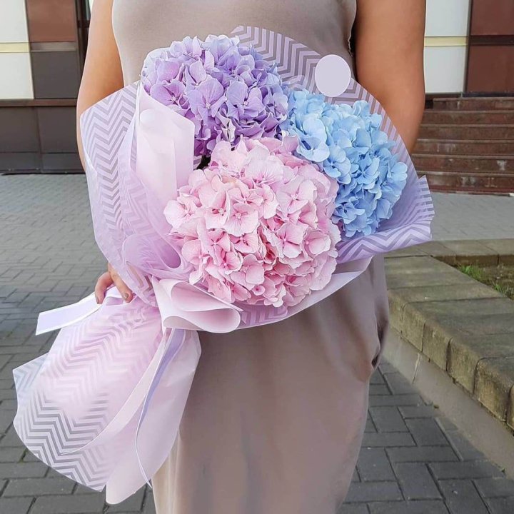 Букет гортензий "Пуф" в Улан-Удэ