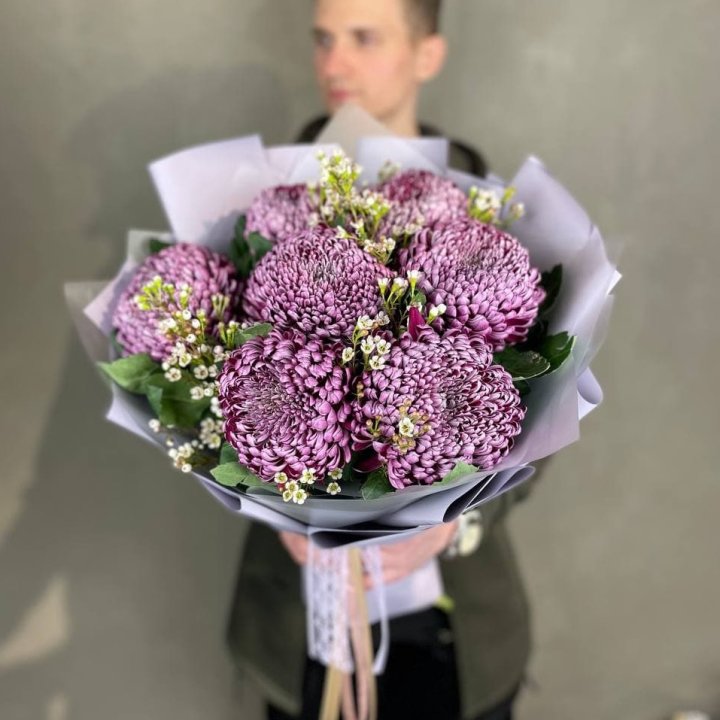 Букет хризантем "Палермо" в Улан-Удэ