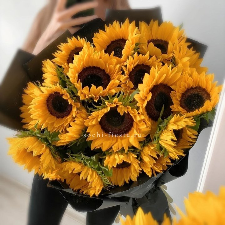 Букет подсолнухов "Гига" в Улан-Удэ