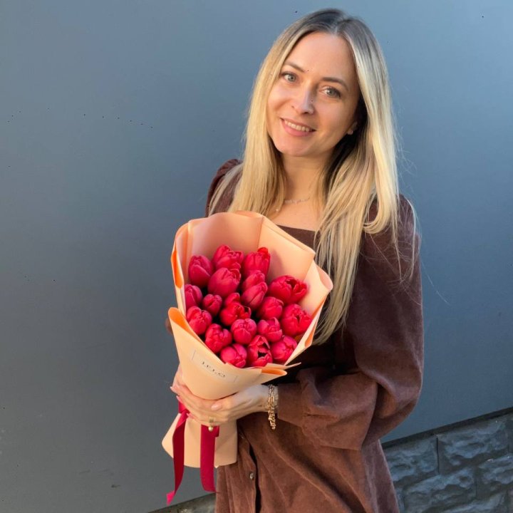  19 красных тюльпанов в Улан-Удэ