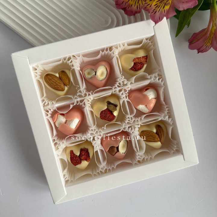 Набор конфет из бельгийского шоколада Сердца в Улан-Удэ