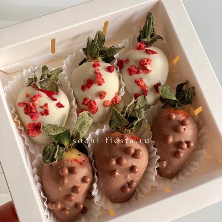 Клубника в шоколаде 6 ягод в Улан-Удэ