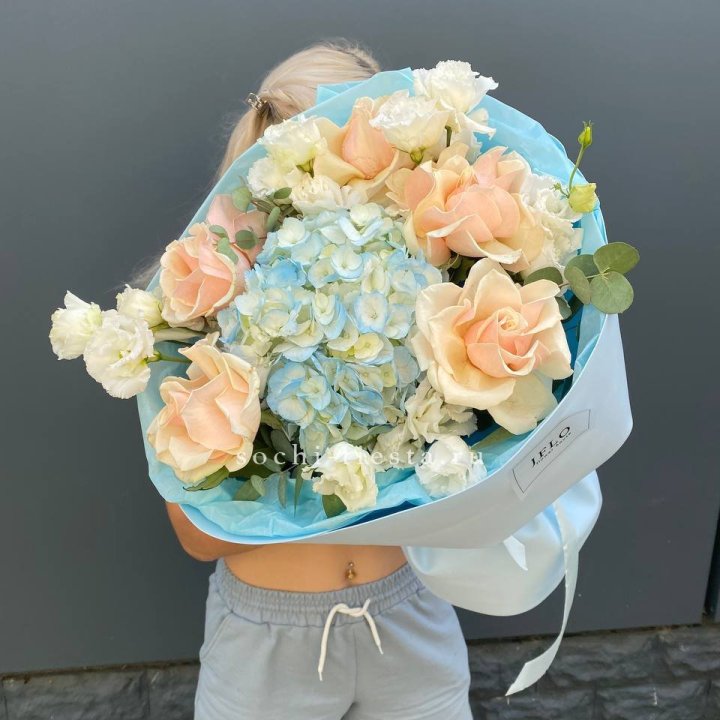 Сборный букет "Голубой закат" в Улан-Удэ