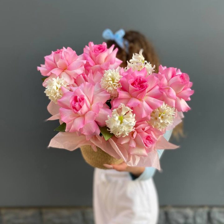 Дуо розы и гиацинты в Улан-Удэ