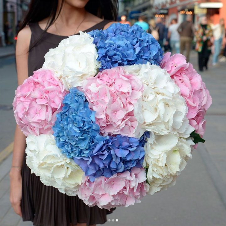 Букет гортензий "Инь-Янь" в Улан-Удэ