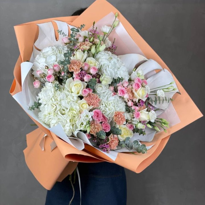 Макси-букет кремовый в Улан-Удэ