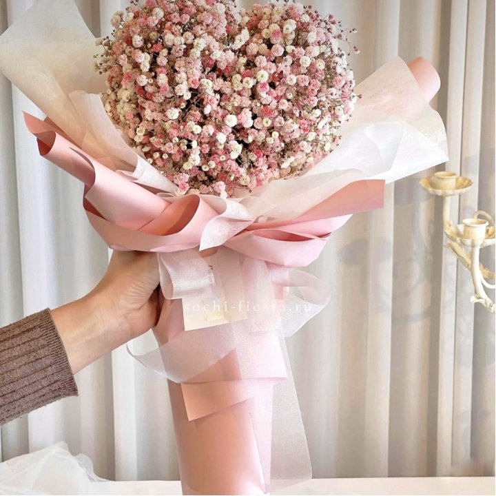 Сердце из гипсофилы  в Улан-Удэ