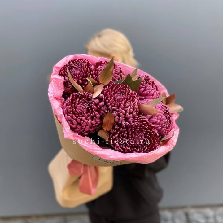 7 Хризантем Бигуди в золоте в Улан-Удэ