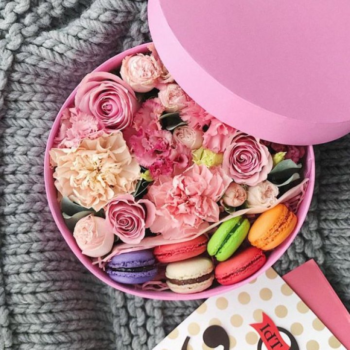 Цветочный бокс пинк в Улан-Удэ