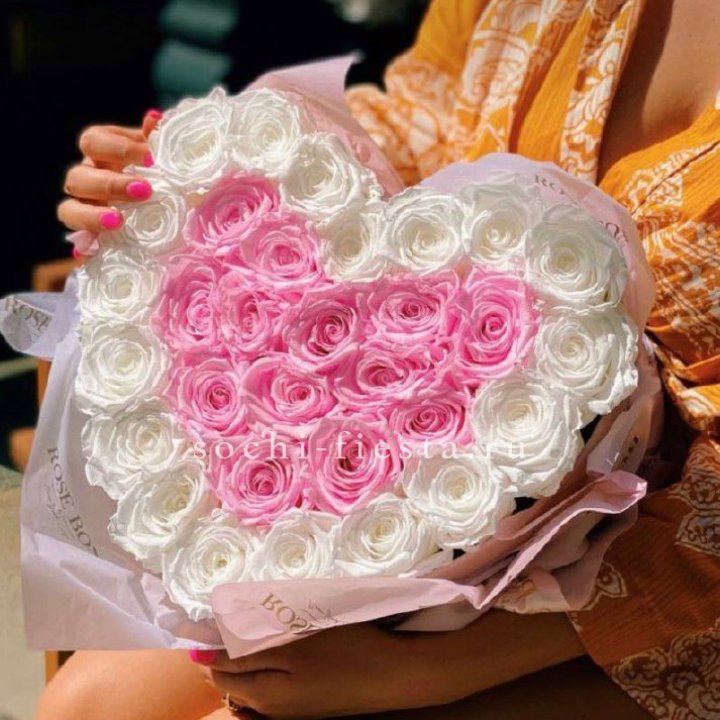 Бокс сердце с розами №2 в Улан-Удэ