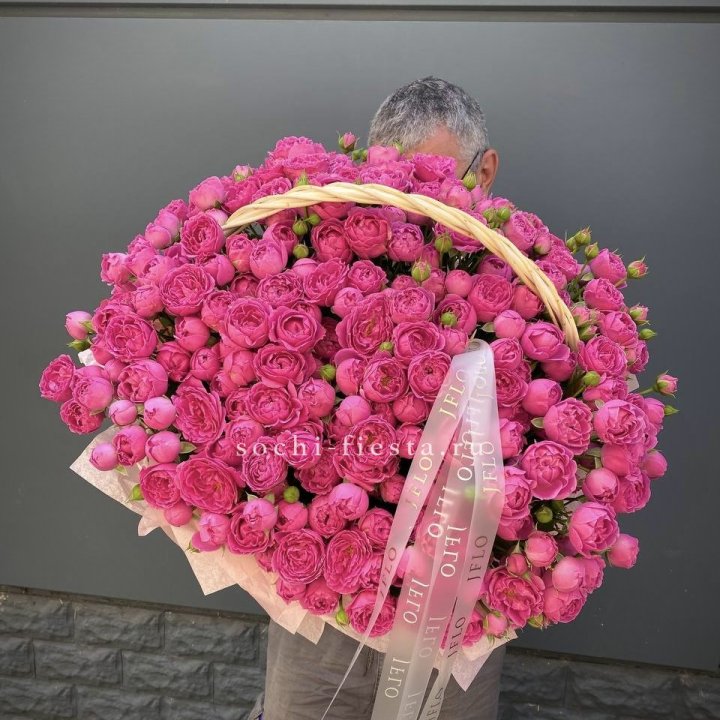 Корзина роз Мисти Баблс 151 в Улан-Удэ