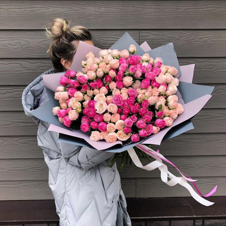 55 роз микс кустовых в Улан-Удэ