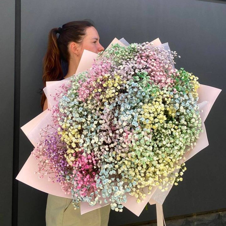 Пышный букет из гипсофил  в Улан-Удэ