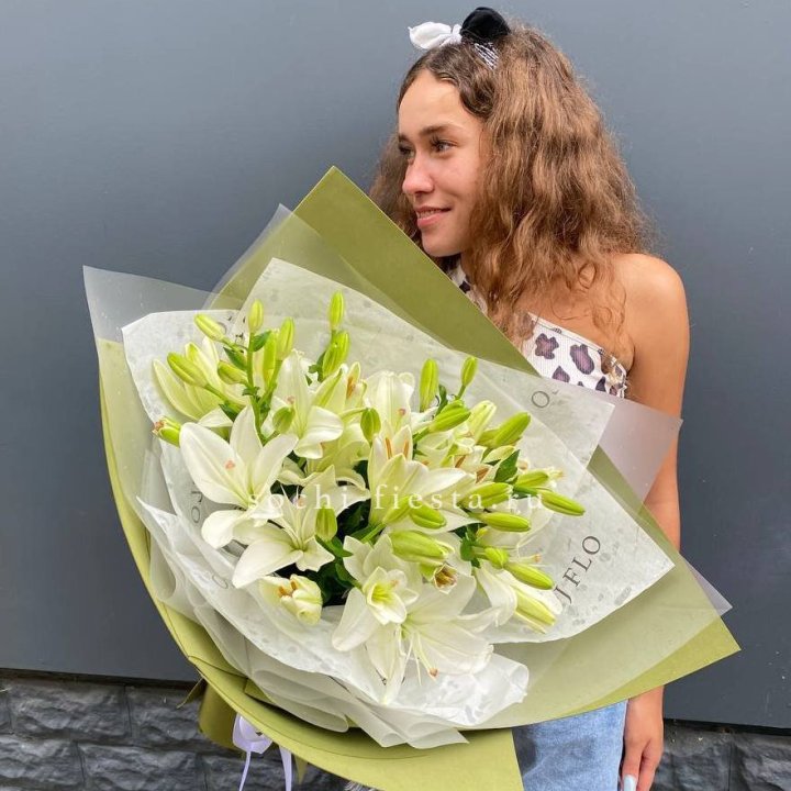 Букет  лилий "Изумруд" в Улан-Удэ