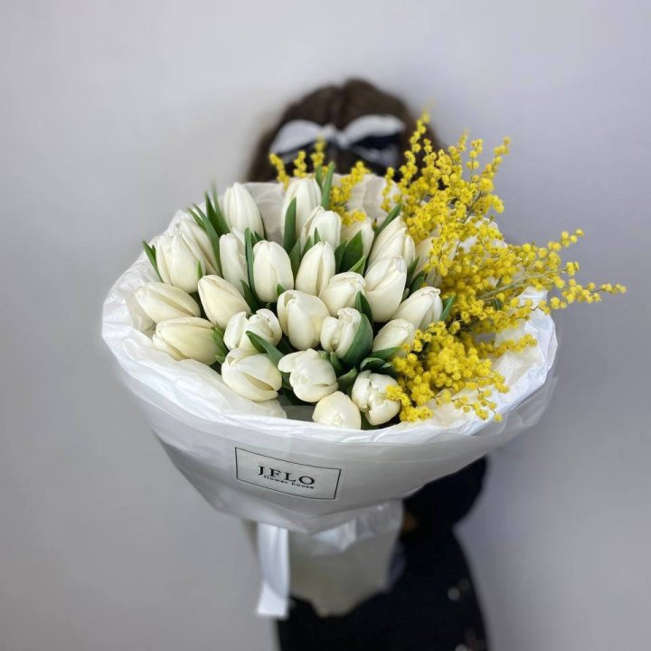 Дуо тюльпан и мимоза в Улан-Удэ