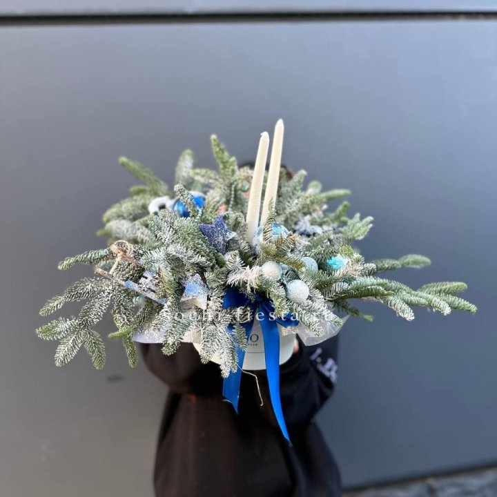 Новогодняя композиция в коробке  в Улан-Удэ