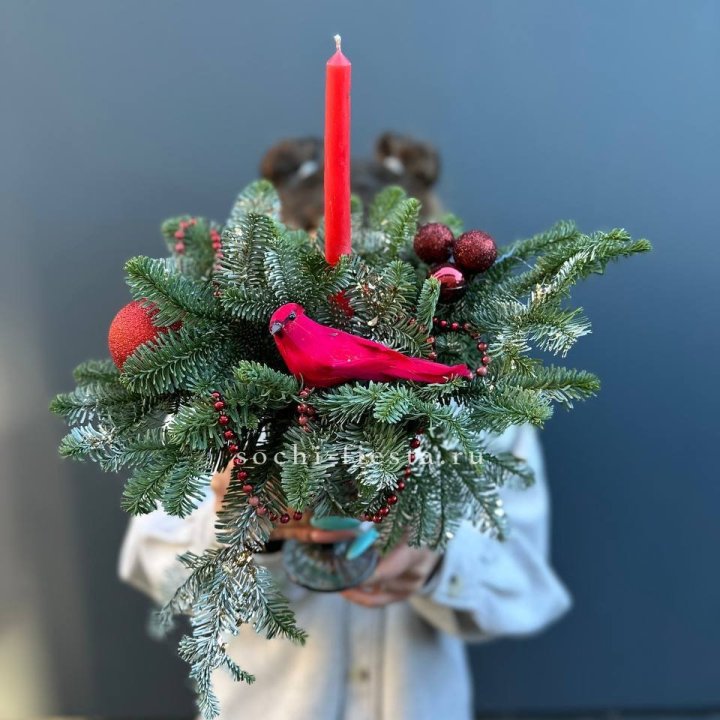 Новогодняя композиция в бокале в Улан-Удэ