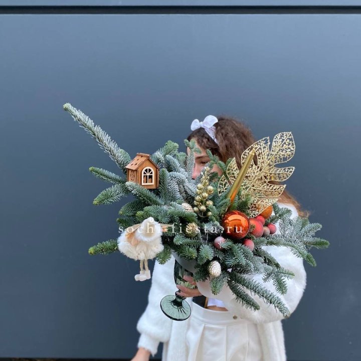 Композиция в бокале огненная  в Улан-Удэ