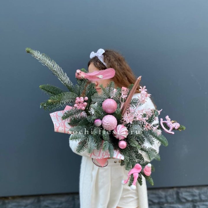 Композиция бокал розовый в Улан-Удэ