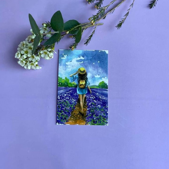 Открытка к букету "Цветочная дорога" в Улан-Удэ