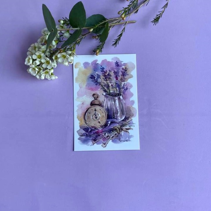 Открытка к букету "Часы" в Улан-Удэ