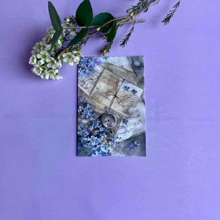 Открытка к букету "Время" в Улан-Удэ