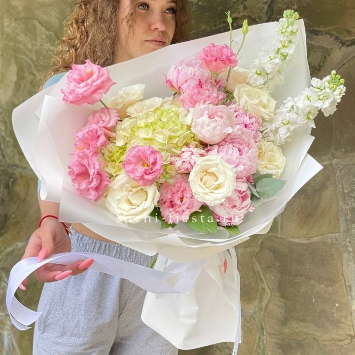 Букет с пионами №3 в Улан-Удэ