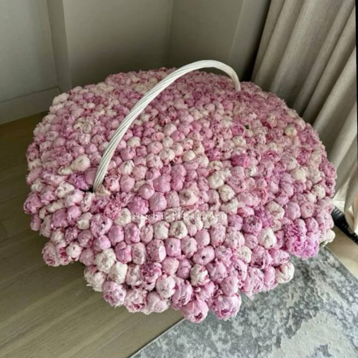 Корзина 555 пионов в Улан-Удэ