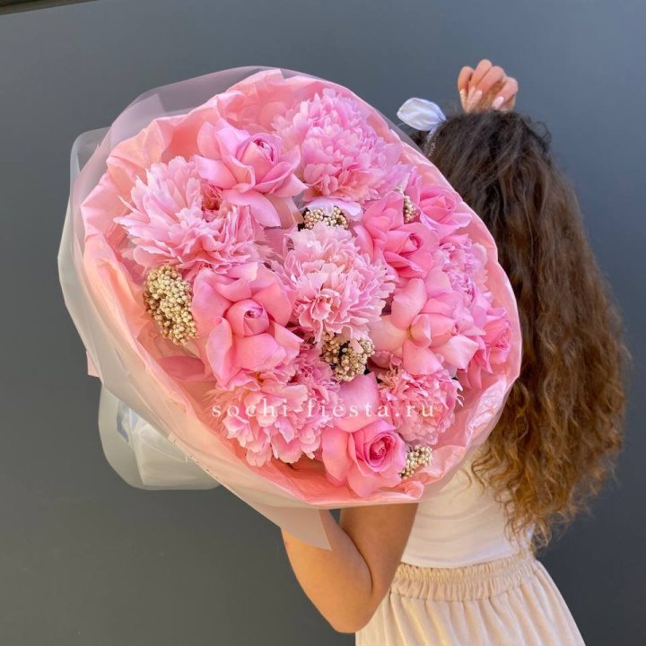  Букет с пионами "Пинки" в Улан-Удэ