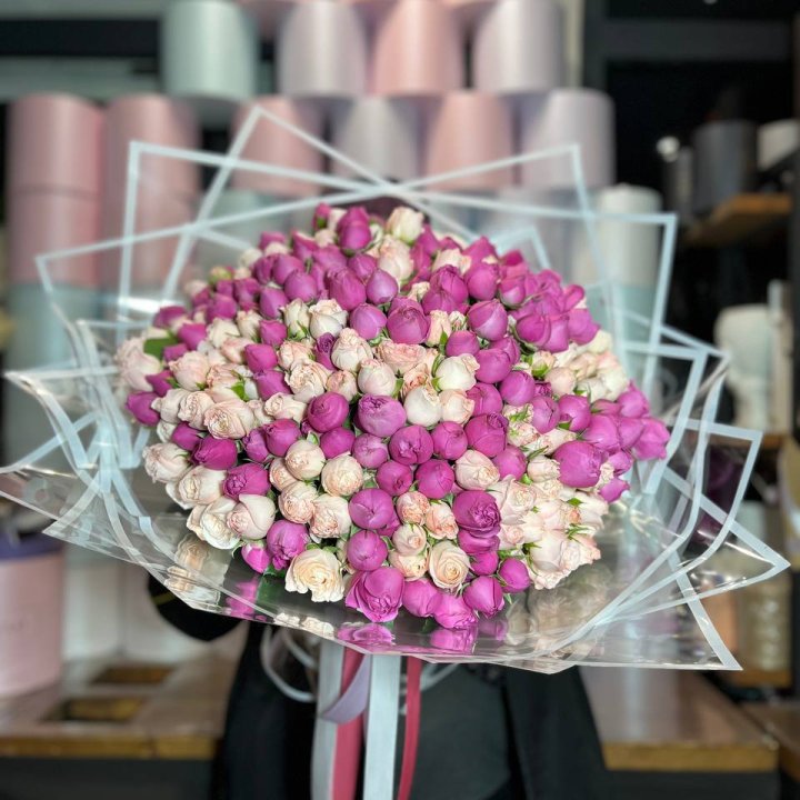 101 кустовая пионовидная роза в Улан-Удэ