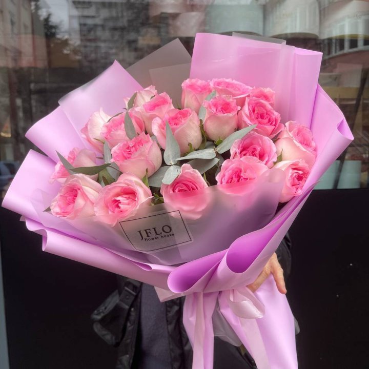  19 розовых роз в Улан-Удэ