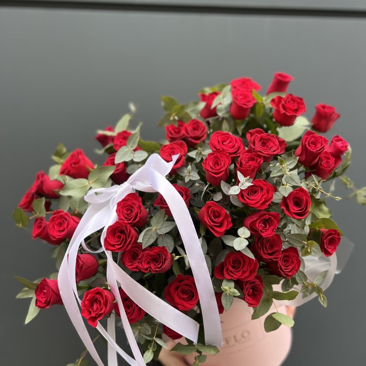 45 Красных роз в боксе "Сеньёрита" в Улан-Удэ