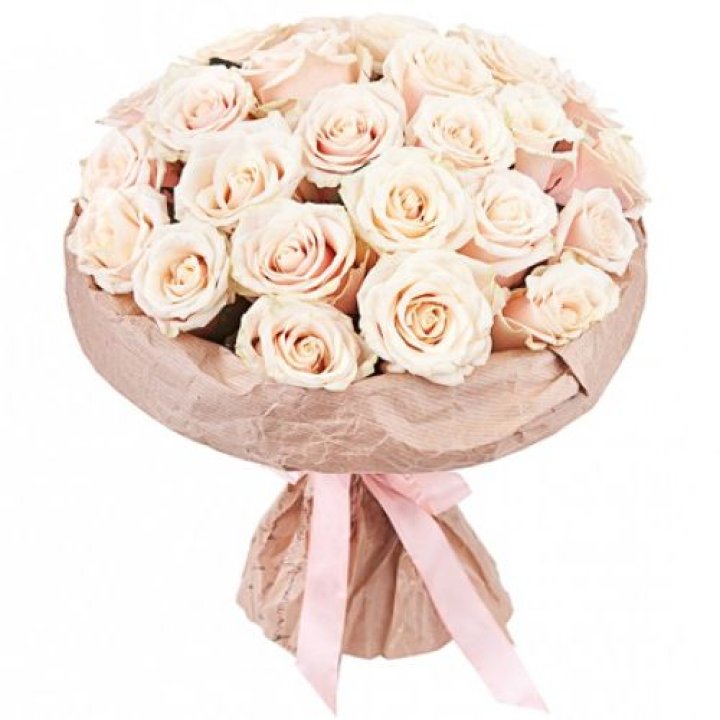 25 кремовых роз "Craft" в Улан-Удэ