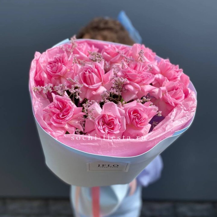 Букет французских розовых роз  в Улан-Удэ