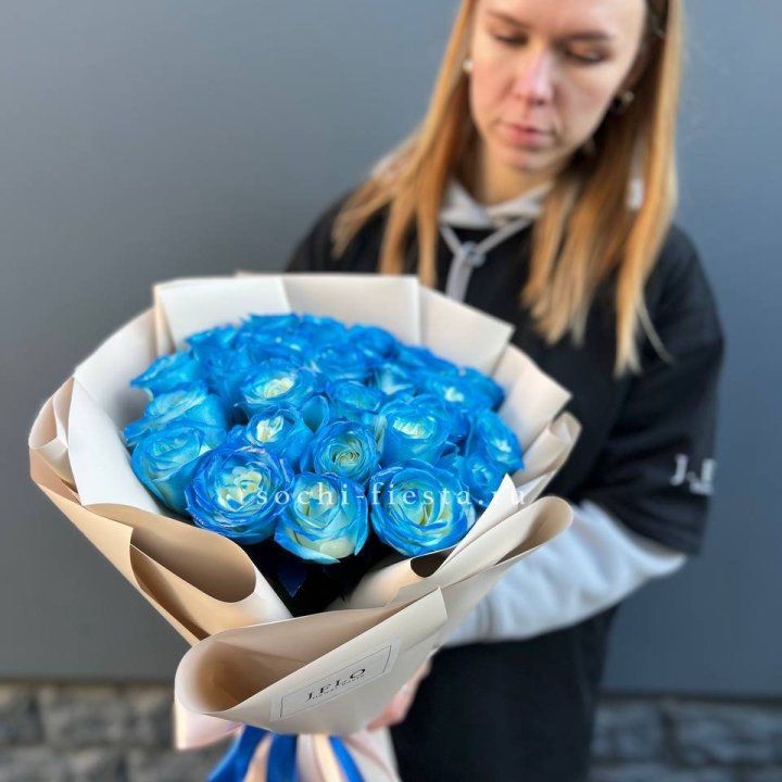 Букет синих роз блю логан в Улан-Удэ